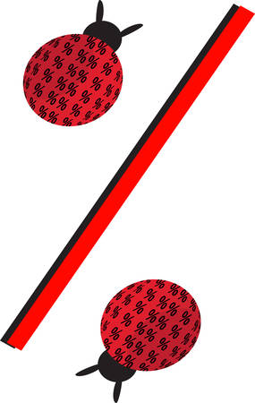 Percentage. Vector - easy to editのイラスト素材