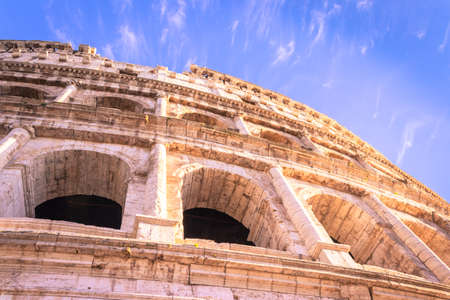 Colosseum Amphitheater in Rome, Rome, Italy, Europeの写真素材