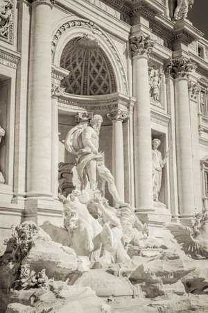 Trevi Fountain in Rome, Rome, Italy, Europeの写真素材