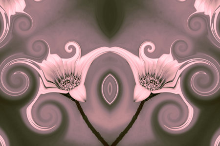 Fantasy Abstract design Wild flowerの写真素材