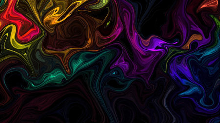 Colorful abstract pattern for background. Digital marbling art painting.の写真素材