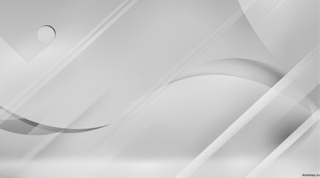 Abstract grey background with wavy lines and shadow. Vector illustration.の写真素材