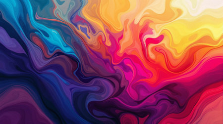 abstract background with color mixing in water, computer generated abstract backgroundの写真素材