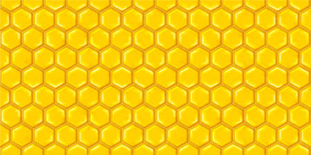 background with honeycombs. Seamless pattern. Pattern with gold hexagons. Beehive honeycomb with hexagon grid cells background. geometric background. natural product.の写真素材
