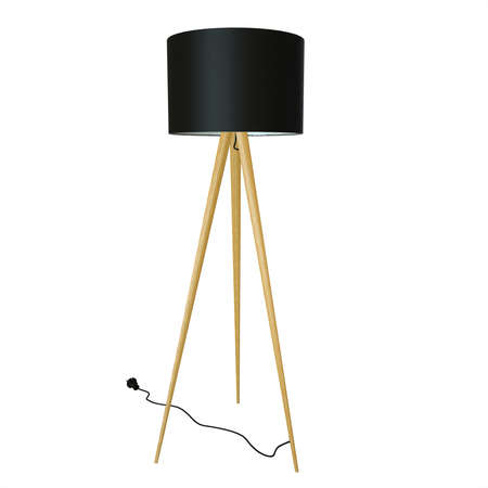 3d illustration of a lamp on white backgroundの写真素材