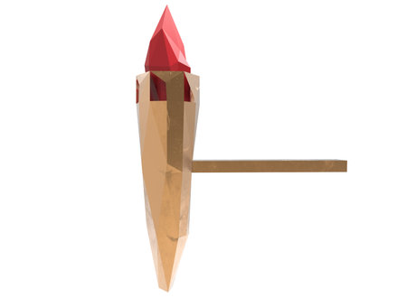 3d illustration of torch.の写真素材