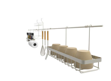 3d illustration of kitchenware.の写真素材