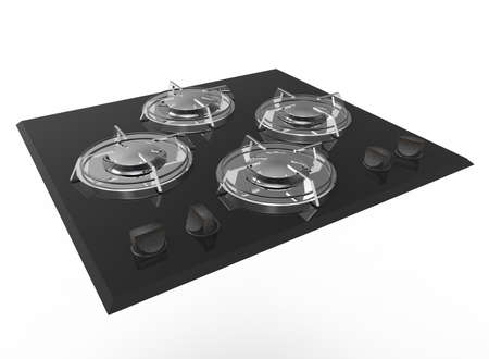 3d illustration of stove.の写真素材