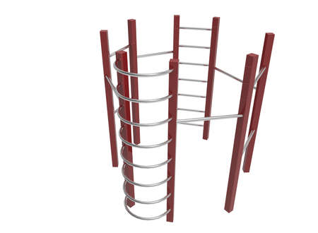 3d illustration of children playground.の写真素材