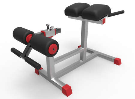 3d illustration of sport tool in gym. white background isolated. rube and steel. icon for game web. sport attribute.の写真素材