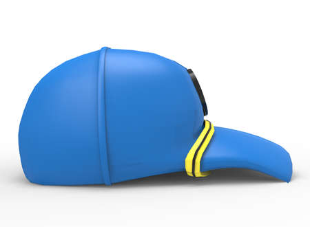 3d illustration of cartoon cap. white background isolated. icon for game web.の写真素材