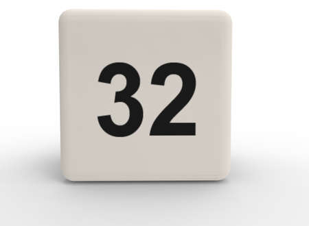 3d illustration of dice. white background isolated. icon for game web.の写真素材