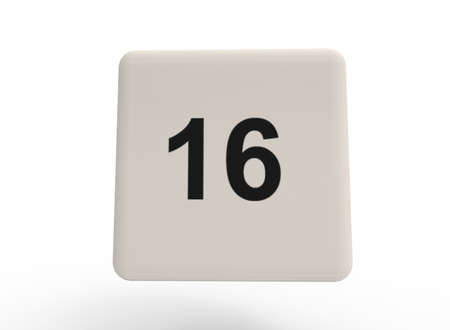 3d illustration of dice. white background isolated. icon for game web.の写真素材