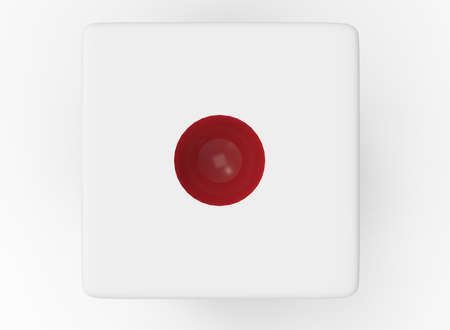 3d illustration of dice. white background isolated. icon for game web.の写真素材