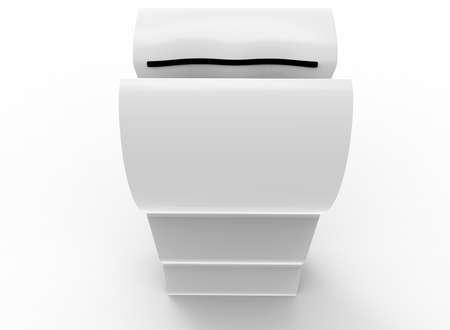 3d illustration of hand dryer. white background isolated. icon for game web.の写真素材
