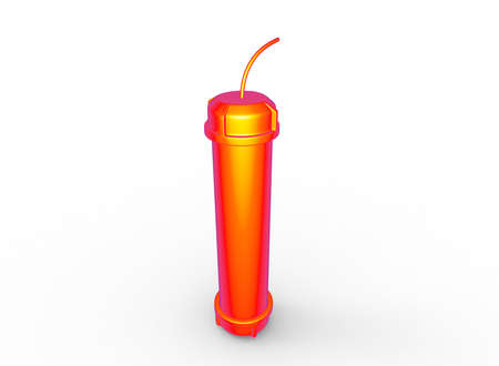 3d illustration of bomb. white background isolated. icon for game web.の写真素材