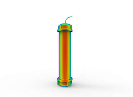 3d illustration of bomb. white background isolated. icon for game web.の写真素材