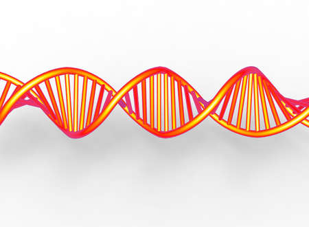 3d illustration of DNA. white background isolated. icon for game web.の写真素材
