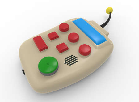 3d illustration of remote control. white background isolated. icon for game web.の写真素材