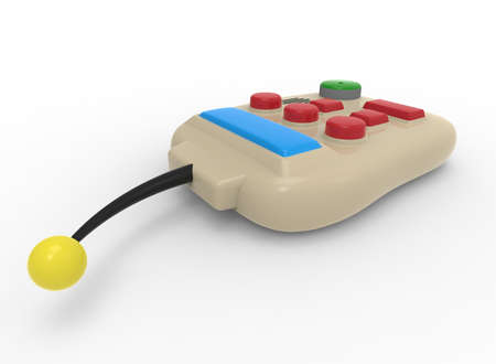 3d illustration of remote control. white background isolated. icon for game web.の写真素材