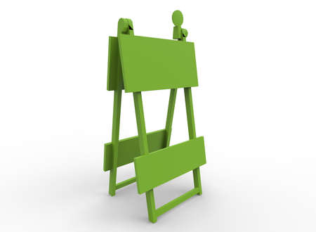3d illustration of road barricade. white background isolated. icon for game web.の写真素材