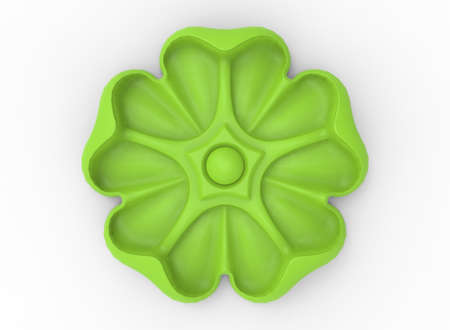 3d illustration of carved decor. white background isolated. icon for game web.の写真素材