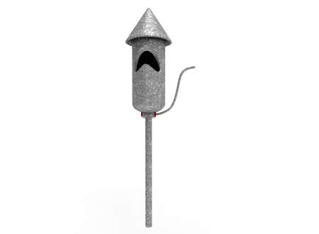 3d illustration of steam whistle. white background isolated. icon for game web.の写真素材
