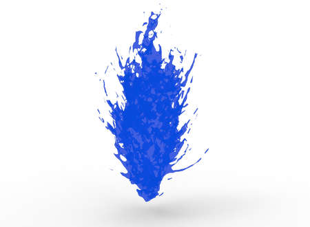 3d illustration of splash of liquid. white background isolated. icon for game web.の写真素材