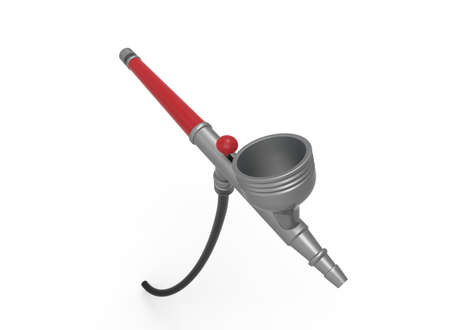 3d illustration of airbrush. white background isolated. icon for game web.の写真素材