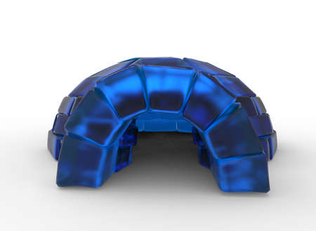 3d illustration of igloo. white background isolated. icon for game web.の写真素材