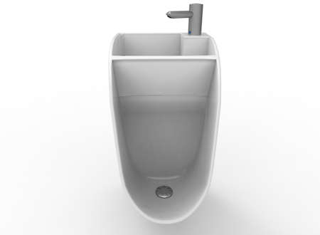3d illustration of sink. white background isolated. icon for game web.の写真素材