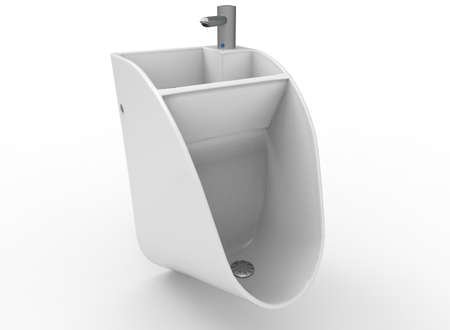 3d illustration of sink. white background isolated. icon for game web.の写真素材