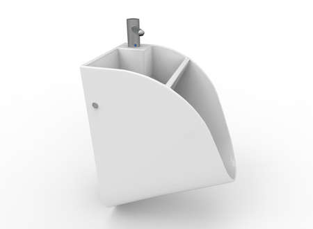 3d illustration of sink. white background isolated. icon for game web.の写真素材
