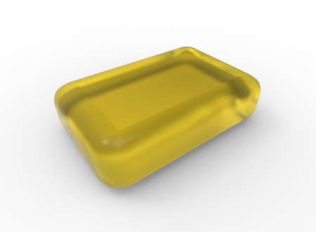 3d illustration of colorful soap. white background isolated. icon for game web.の写真素材