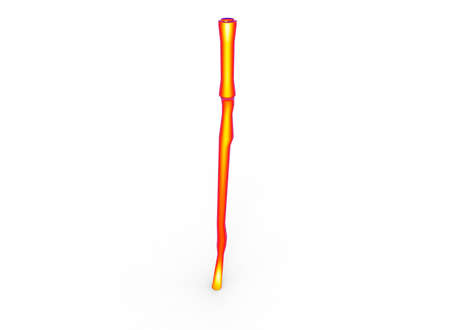 3d illustration of stick. white background isolated. icon for game web.の写真素材