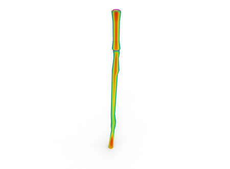3d illustration of stick. white background isolated. icon for game web.の写真素材