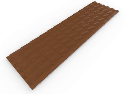 3d illustration of roof. white background isolated. icon for game web.の写真素材