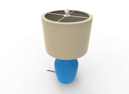 3d illustration of lamp. white background isolated. icon for game web.の写真素材