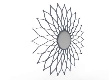 3d illustration of mirror. white background isolated. icon for game web.の写真素材