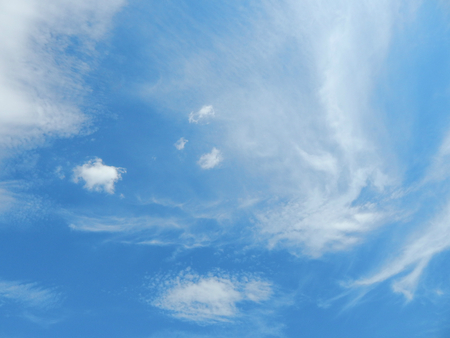Clouds in the blue skyの写真素材