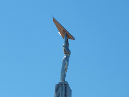 Russia. Samara. Monument wings over the Volgaの写真素材