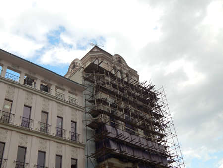 Restoration of old buildingのeditorial素材