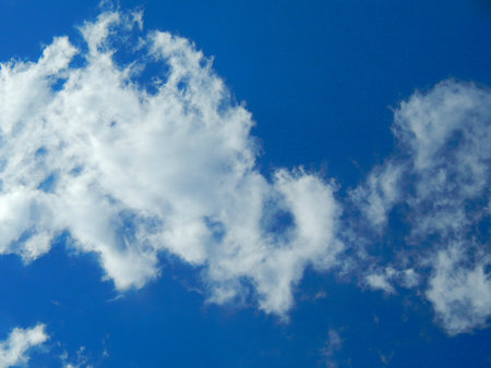 Blue sky with white clouds