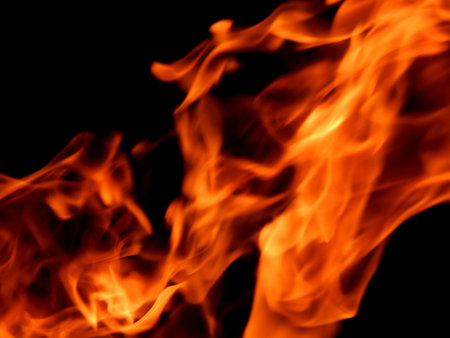 The texture of fire and flame