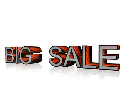 The inscription big sale on a white backgroundの写真素材
