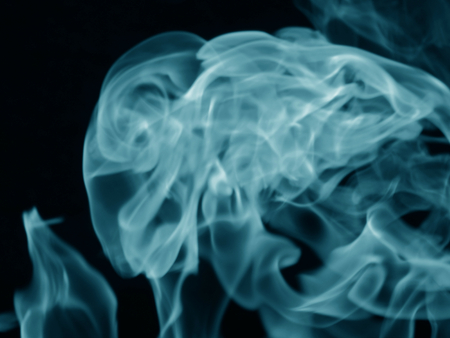 Texture smoke black backgroundの写真素材