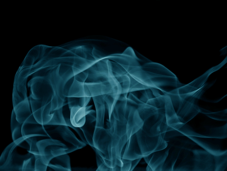 Texture smoke black backgroundの写真素材