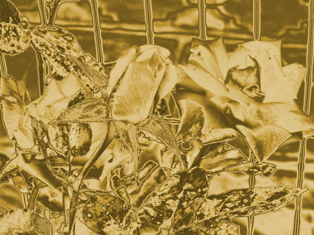 3D Illustration. Abstract golden background textureの写真素材