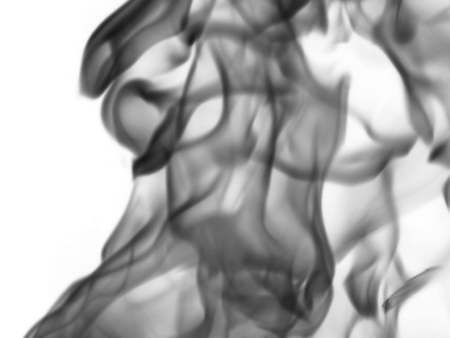 Texture smoke on a white backgroundの写真素材