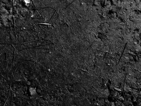 The texture of the surface of the asphalt roadの写真素材